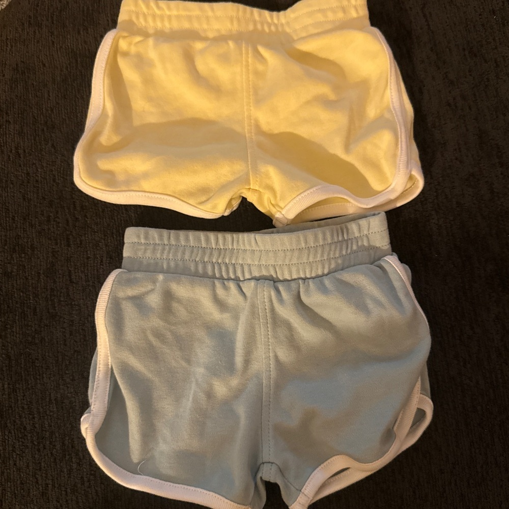 Kids Yellow and Blue Shorts Set